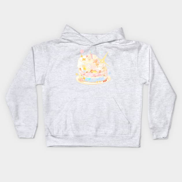 Happy Cake Kids Hoodie by happyyu